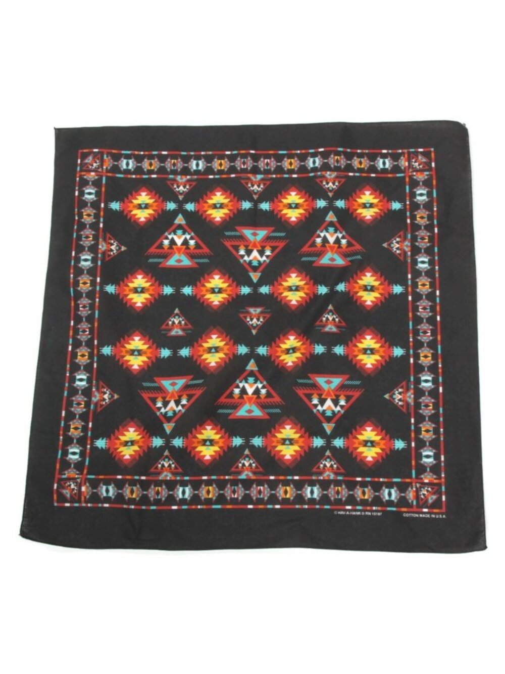 Vtg Southwestern Hav-A-Hank 1990s Bandana Native American USA Western Tribal 810